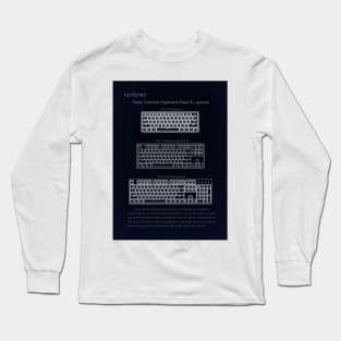 Keyboard Layout Long Sleeve T-Shirt